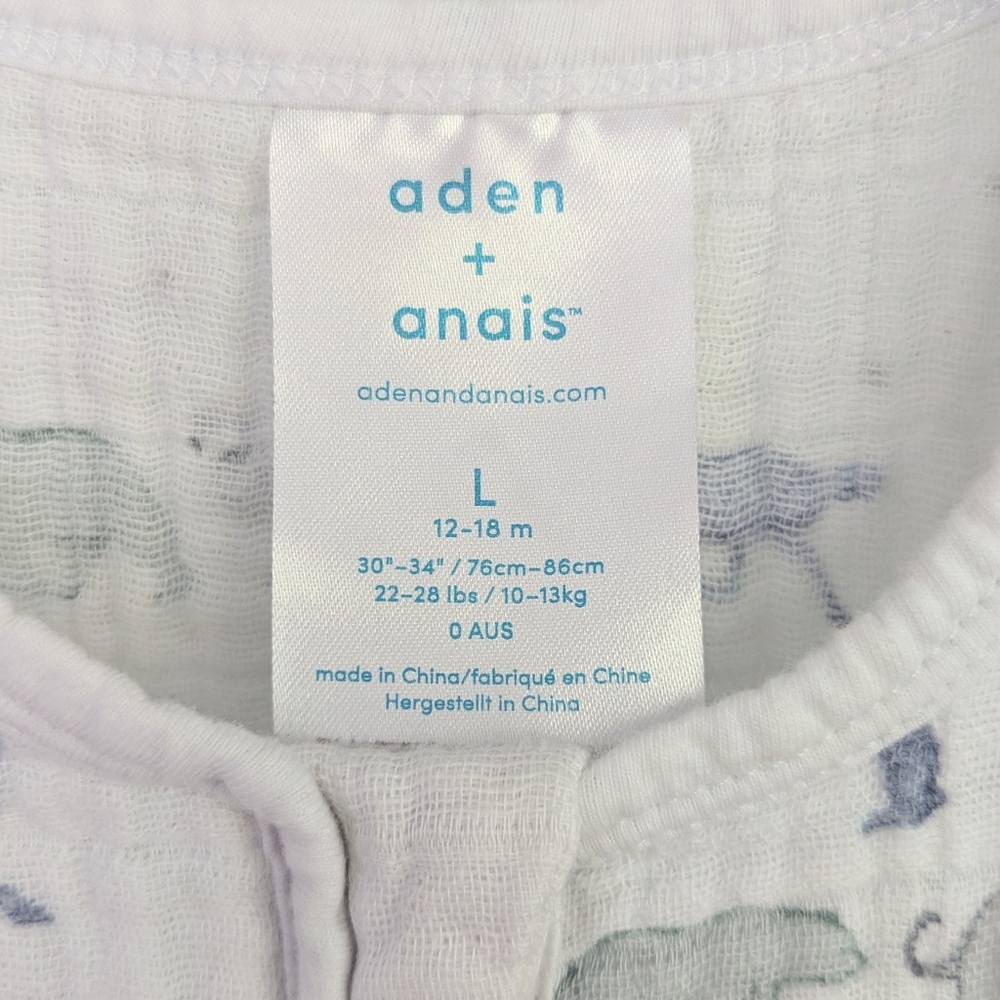 Aden + Anais | Muslin Sleep Sack in Rising Star Print | 12-18M or 76-85cm - Picture 9 of 9